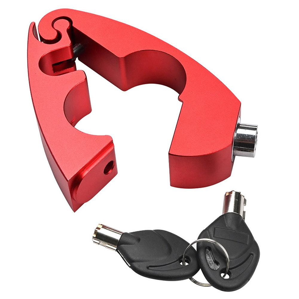 Uniqkart for Xiaomi M365 / Ninebot ES2 / ES3 / ES4 Safety Lock Electric Scooter Handlebar Lock Anti-theft Lock - Red