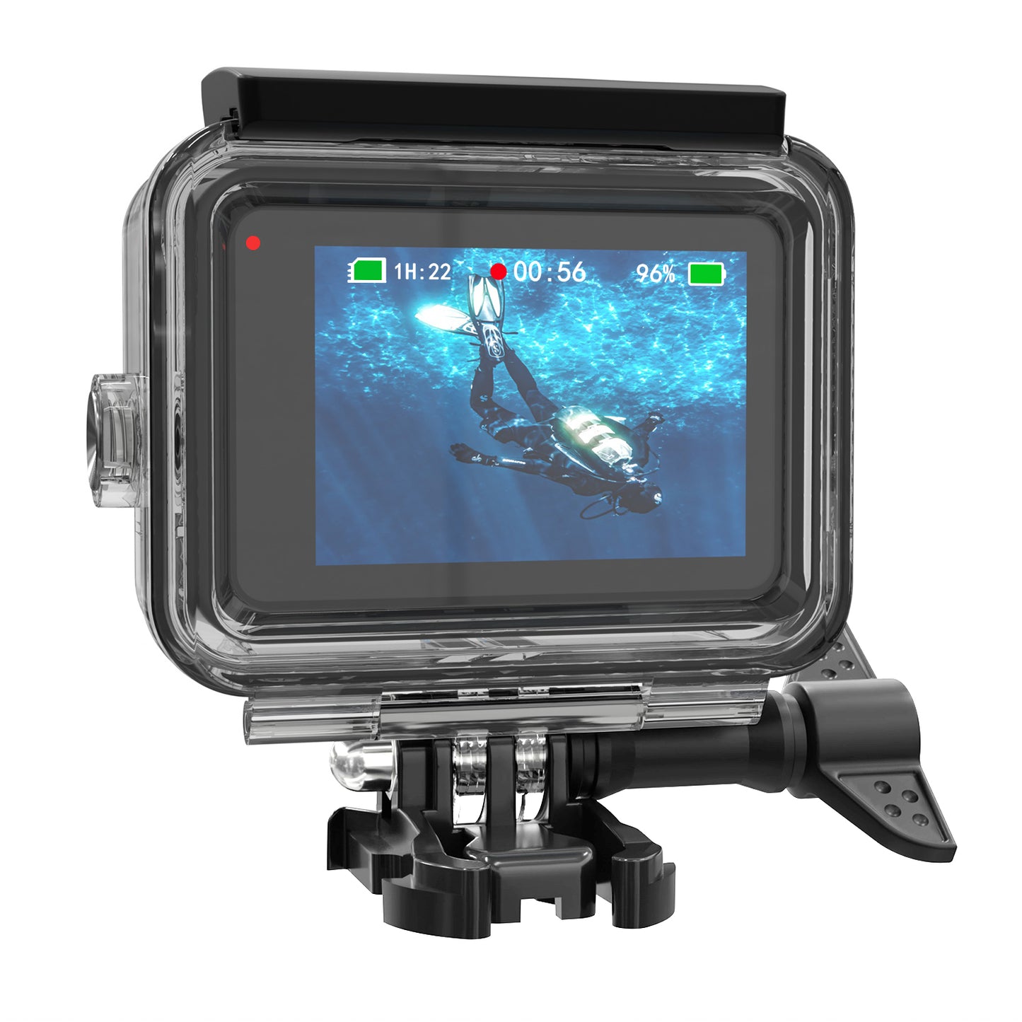 SHEINGKA FLW340 Waterproof Case with Touchscreen Back Cover for GoPro Hero 8 Black