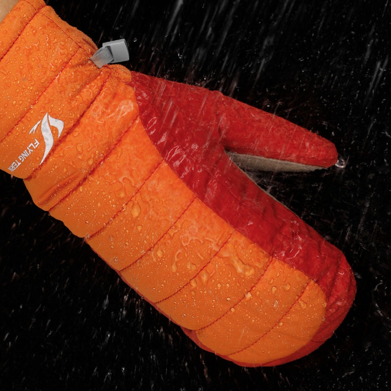 FLYINGTERN One Pair Kid's Waterproof Warm Winter Snow Ski Gloves Cold Weather Gloves for Boys and Girls - Blue