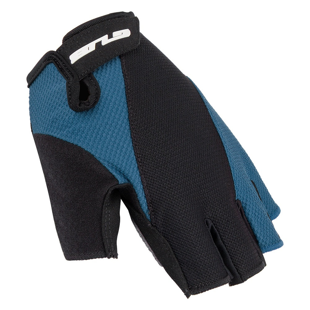 S056 1Pair Half Finger Bicycle Gloves Wear-resistant Anti-slip Gloves Breathable Hands Protective Gear for Cycling Riding - Navy Blue / L