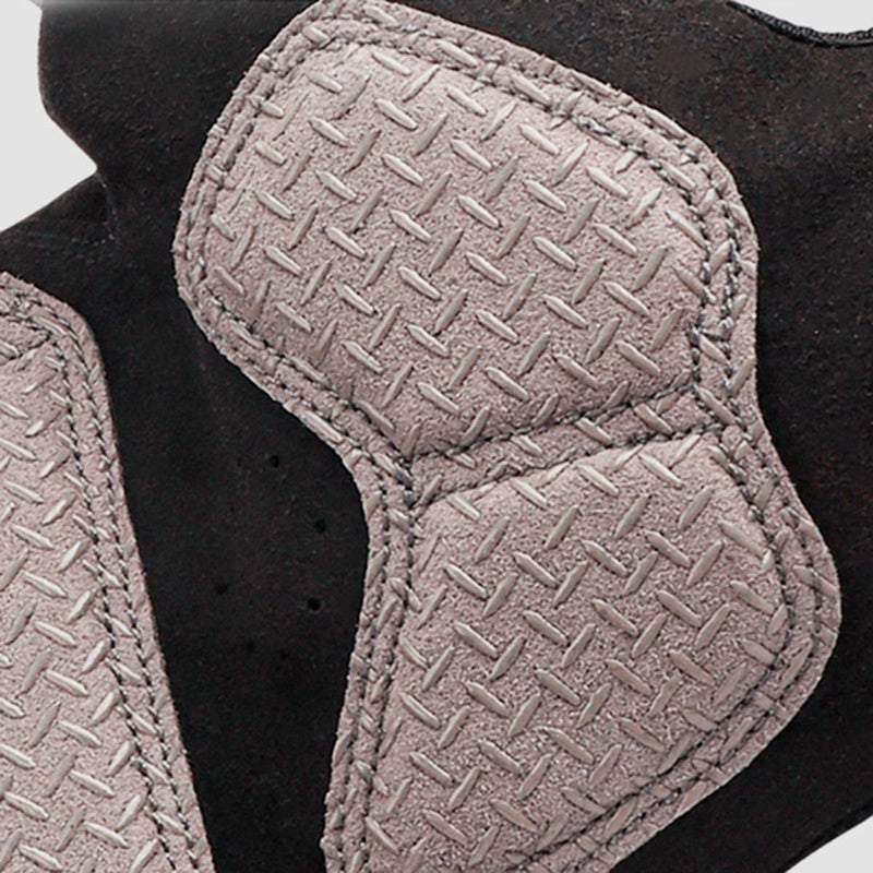 S056 1Pair Half Finger Bicycle Gloves Wear-resistant Anti-slip Gloves Breathable Hands Protective Gear for Cycling Riding - Black / L