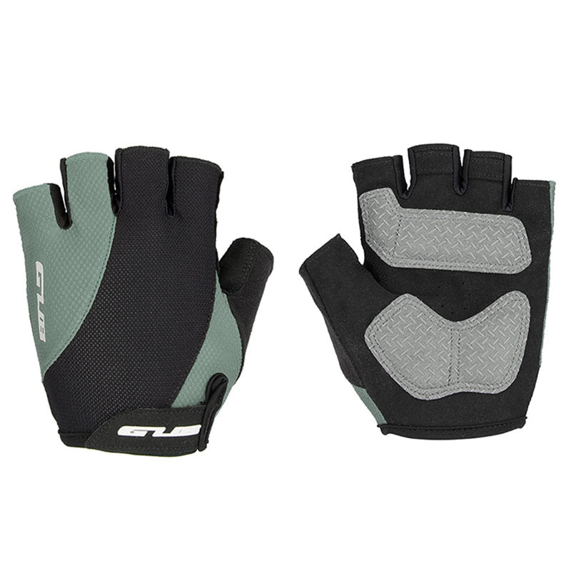 S056 1Pair Half Finger Bicycle Gloves Wear-resistant Anti-slip Gloves Breathable Hands Protective Gear for Cycling Riding - Army Green / M