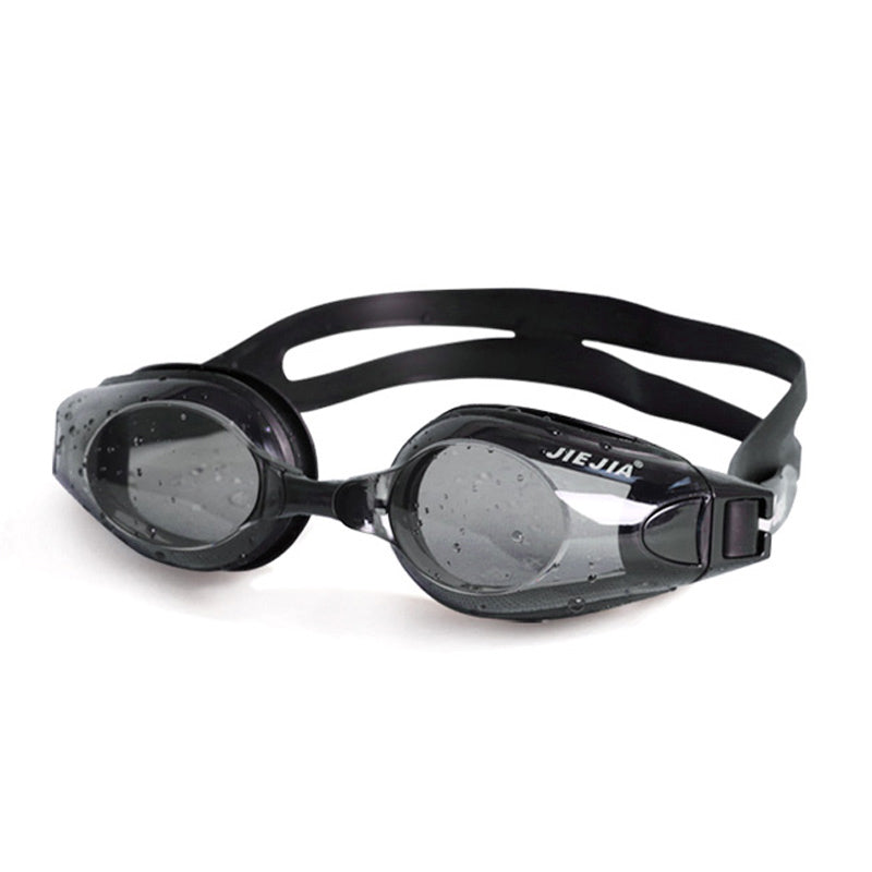Jiejia AH100 Swimming Goggles Waterproof HD Glasses Anti-Fog Eyeglasses - Black