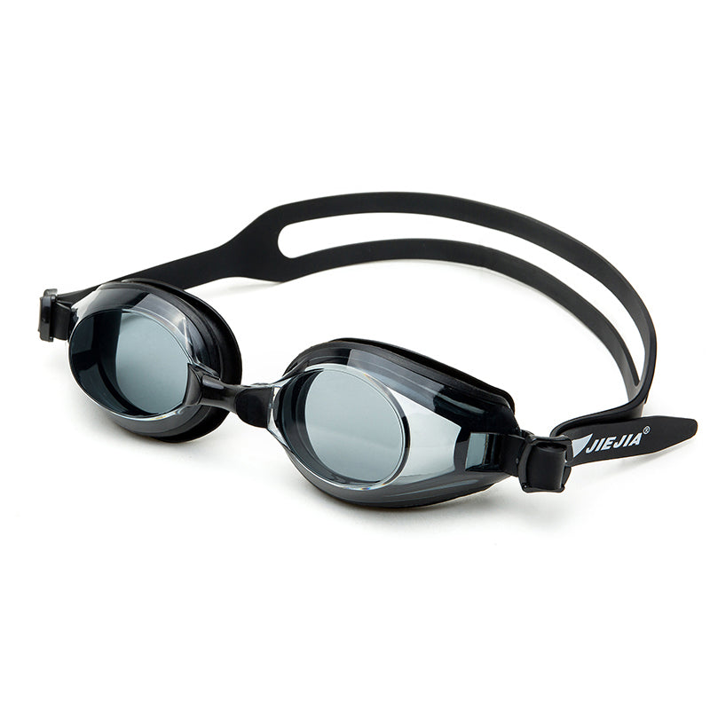 Jiejia AM100 Swimming Goggles HD Waterproof Glasses Anti-Fog Anti-UV Eyeglasses - Black