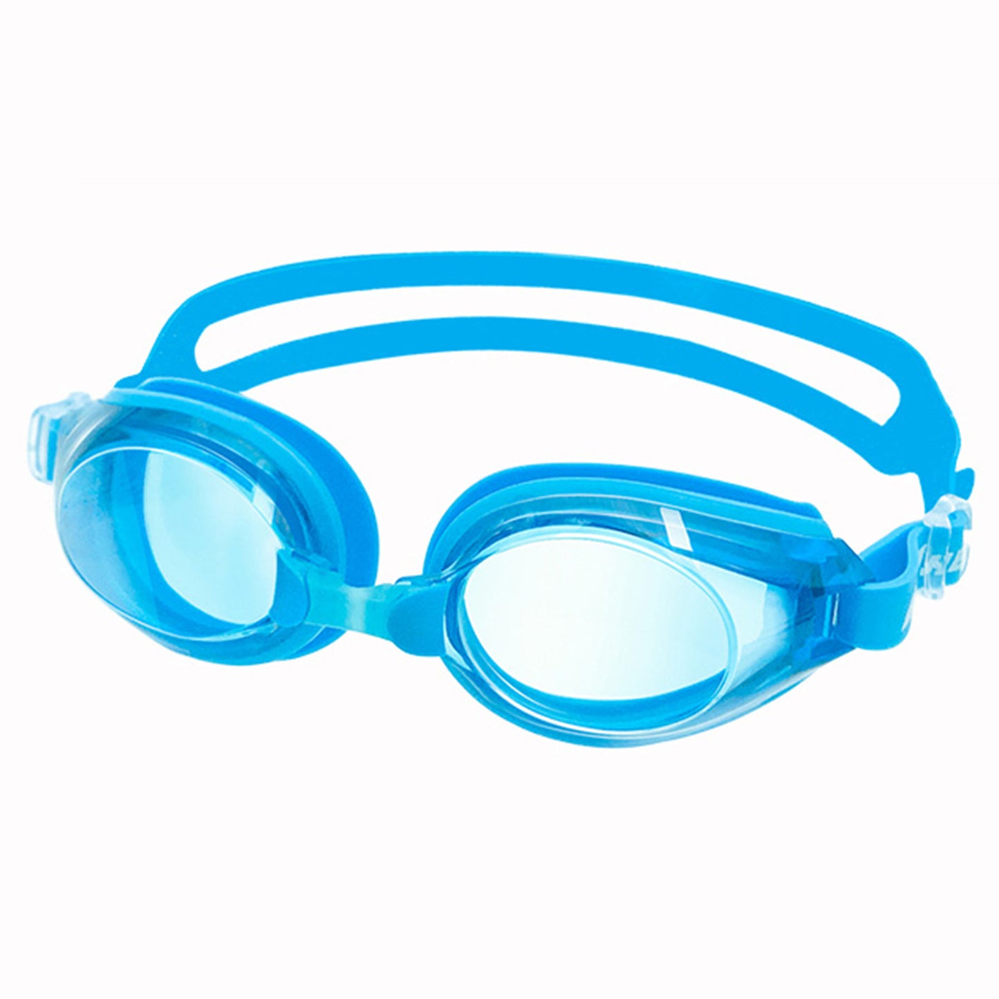 Jiejia AM100 Swimming Goggles HD Waterproof Glasses Anti-Fog Anti-UV Eyeglasses - Transparent / Blue