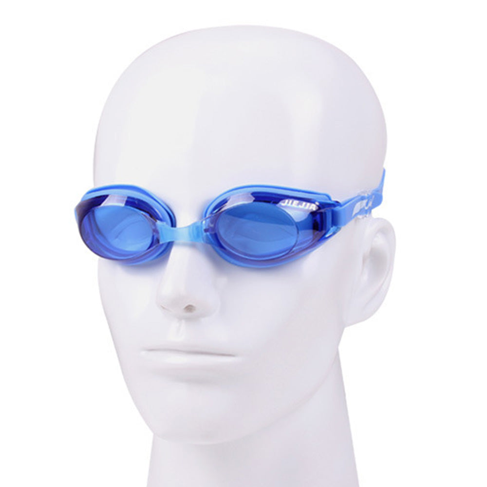 Jiejia J2659 Swimming Goggles HD Clear Anti-Fog No Leaking Glasses for Men Women - Blue