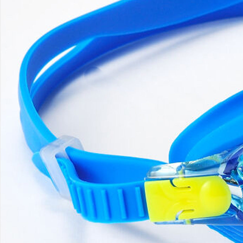 Jiejia J2670 Kids HD Swimming Goggles Waterproof Glasses Children Anti-Fog Anti-UV Eyeglasses - Blue
