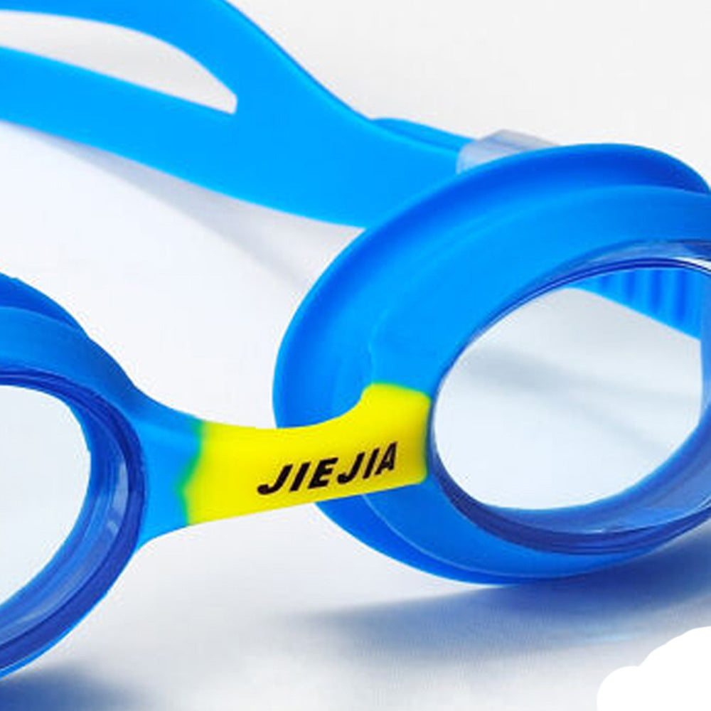 Jiejia J2670 Kids HD Swimming Goggles Waterproof Glasses Children Anti-Fog Anti-UV Eyeglasses - Blue