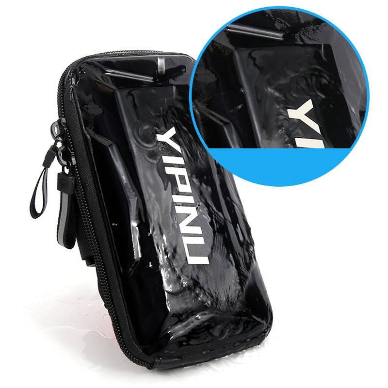 Uniqkart 5-7 inch Cell Phone Running Armband Waterproof Holder Phone Sleeve Sports Accessories - Red