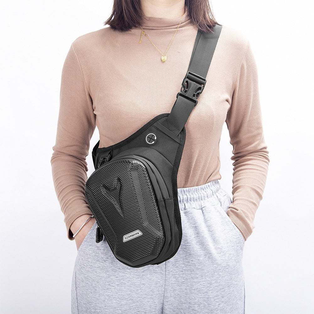 Hard Shell Waterproof Motorcycle Riding Cycling Leg Bag Phone Tools Storage Messenger Bag