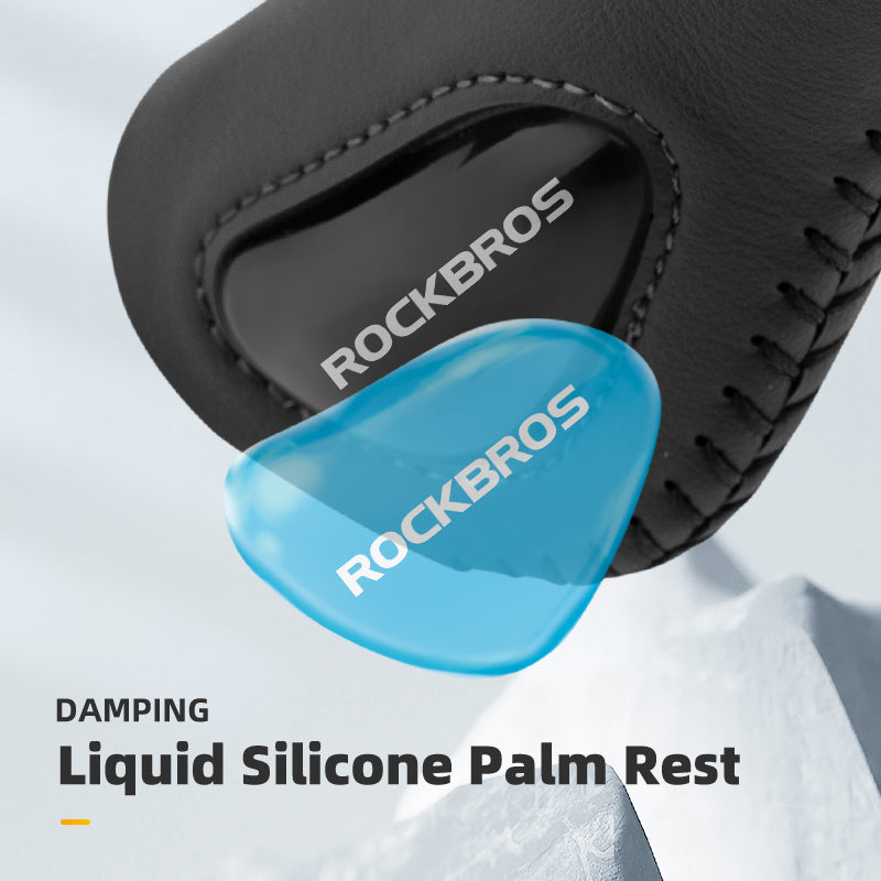 Rockbros 40720001001 1 Pair MTB Bike Bicycle Cycling Shock Absorption Anti-slip Handlebar Grips - Blue