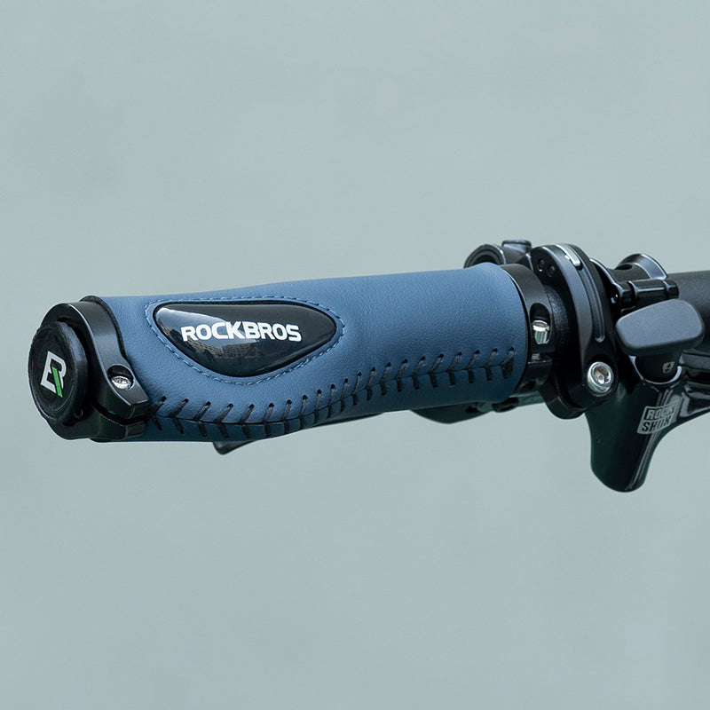 Rockbros 40720001001 1 Pair MTB Bike Bicycle Cycling Shock Absorption Anti-slip Handlebar Grips - Blue