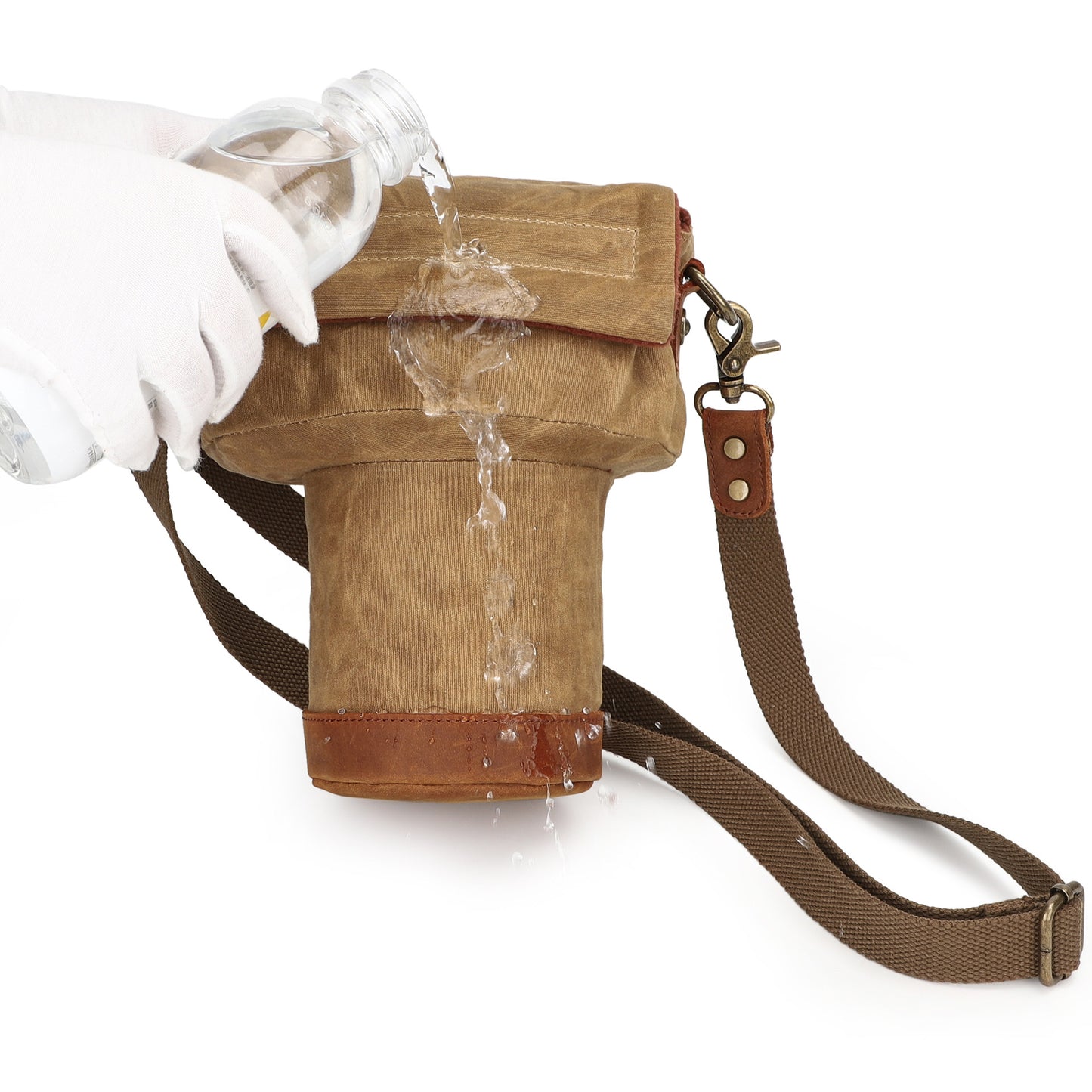 K809 for Canon/Nikon/Sony Shock-absorbing Anti-fall SLR Camera Carrying Bag Canvas Camera Protection Bag with Shoulder Strap - Blue