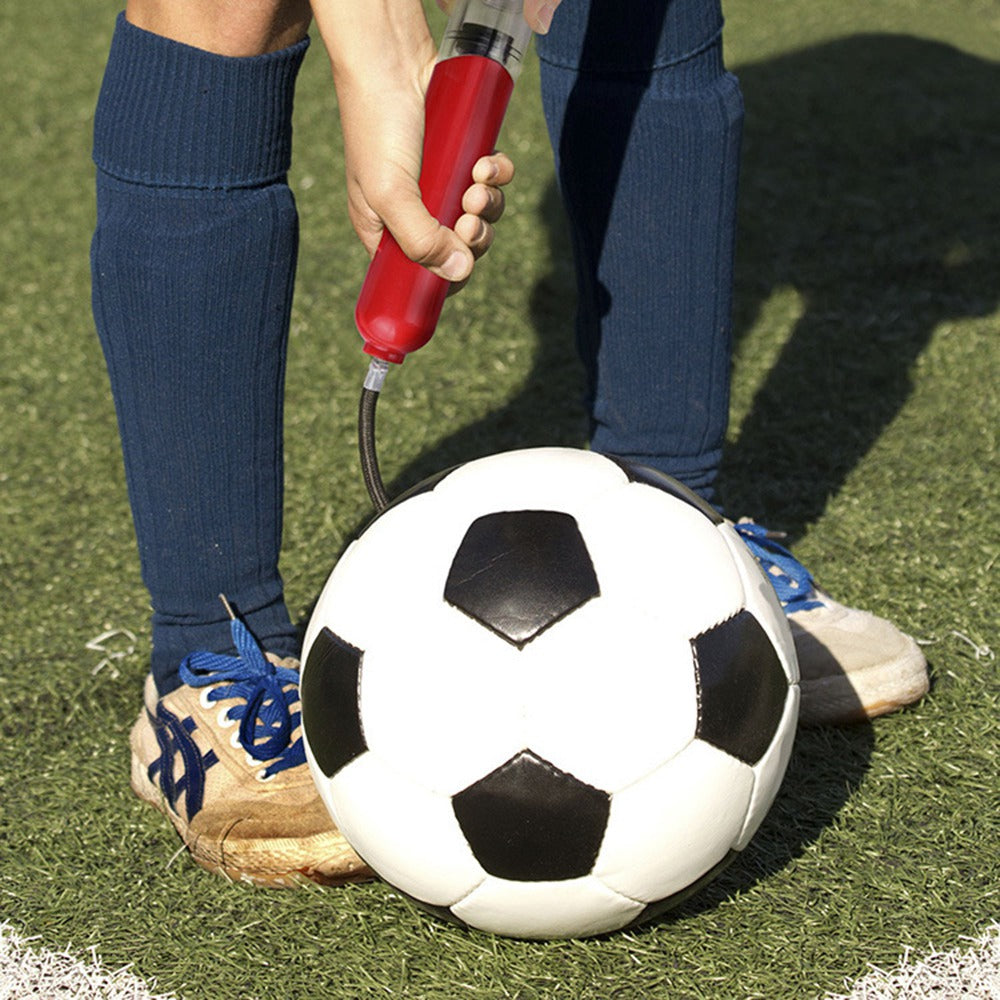 H08QT Two-Way Mini Pump Sports Ball Pump Kit with Needles Portable Fast Ball Inflation for Basketball Football Volleyball - Green