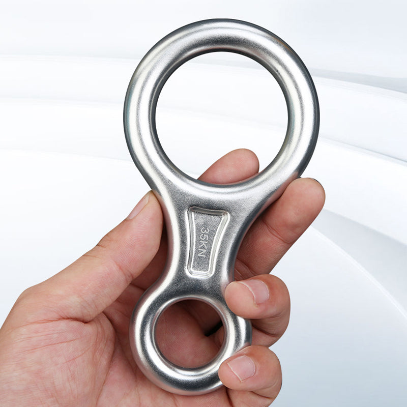 Xinda TP8601P 35KN Aluminum Alloy 8 Descender Heavy Duty Climbing Gear Downhill Equipment Rigging Plate - Silver