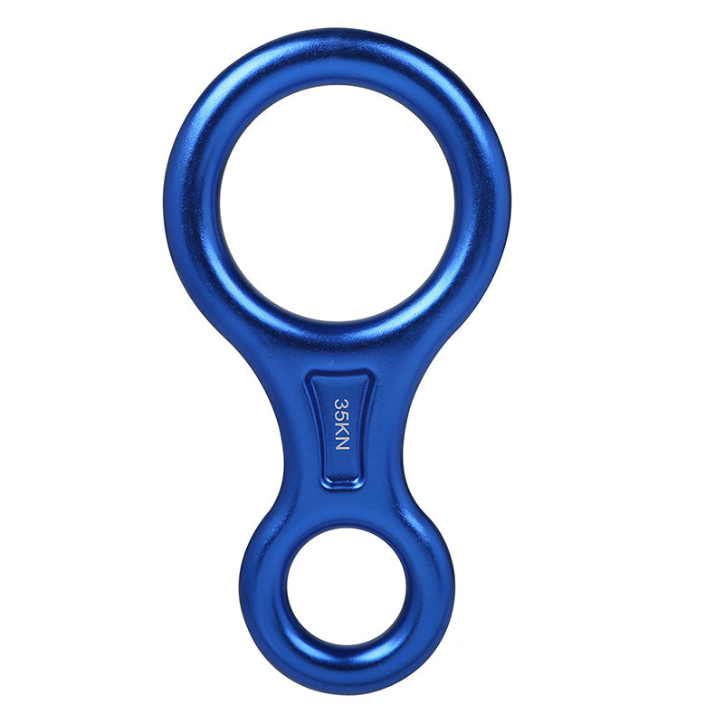 Xinda TP8601P 35KN Aluminum Alloy 8 Descender Heavy Duty Climbing Gear Downhill Equipment Rigging Plate - Blue