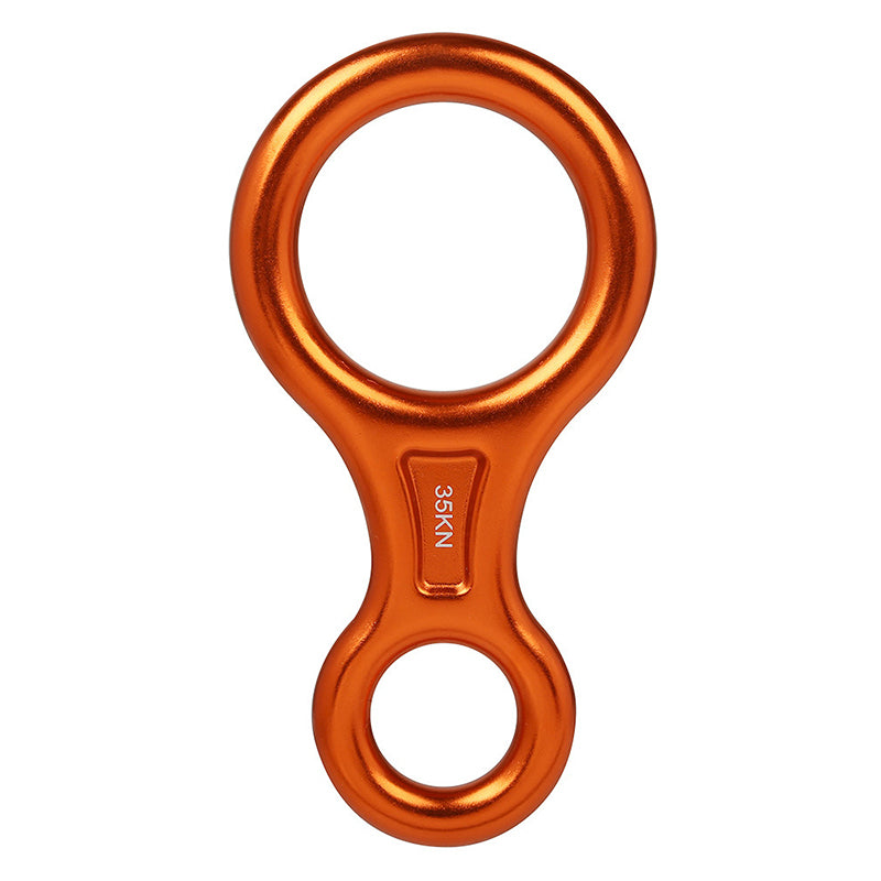 Xinda TP8601P 35KN Aluminum Alloy 8 Descender Heavy Duty Climbing Gear Downhill Equipment Rigging Plate - Orange