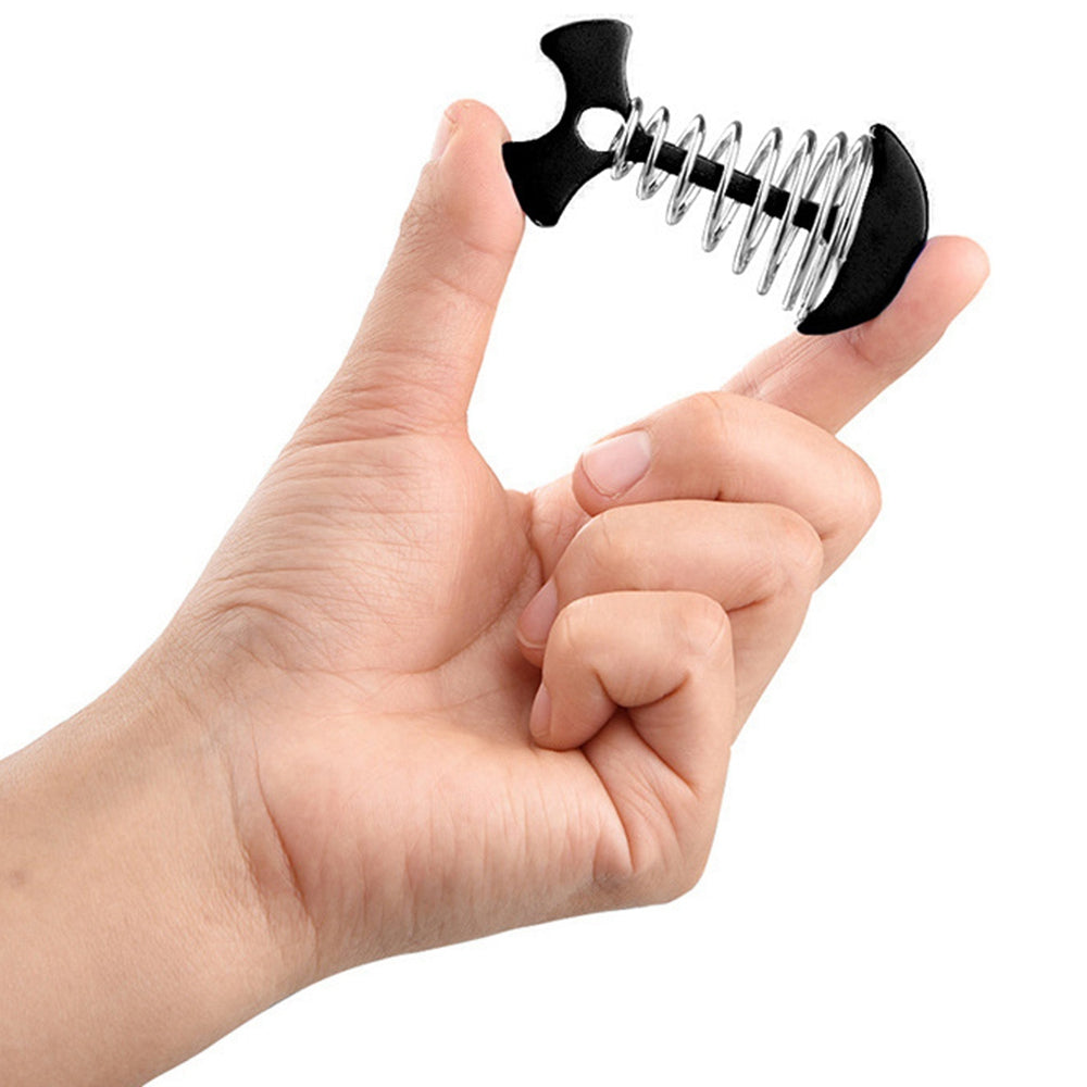 Uniqkart FSK1003043 Fishbone Shape Anchor Hooks Awning Cover Stake Fixed Nail Adjustable Tent Rope Buckle, Size S - Black