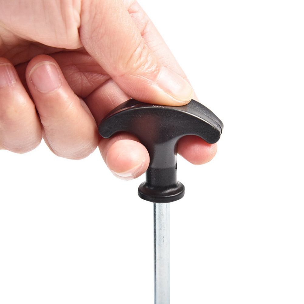 Uniqkart DD-JS001-TX Frozen Ground Windproof Tent Peg T-shape Spiral Screw Outdoor Camping Tool