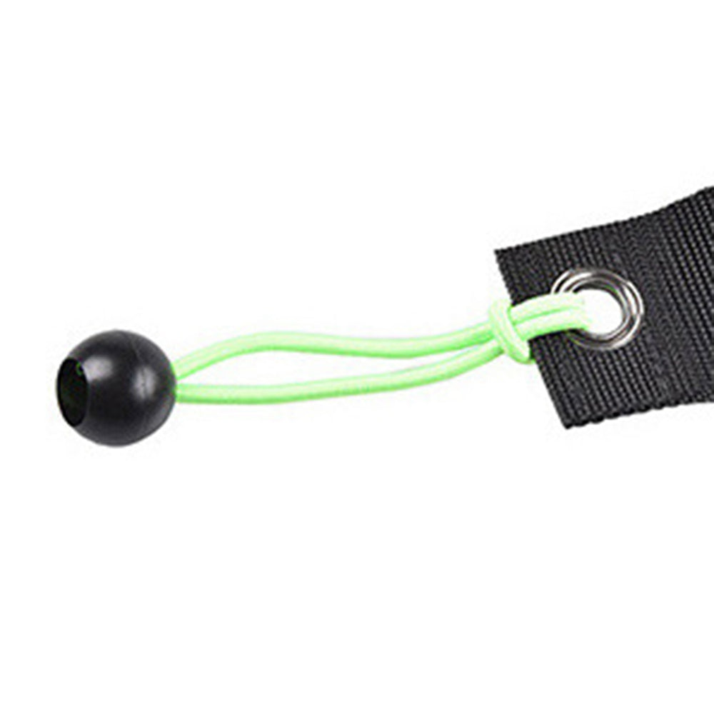 Uniqkart 10Pcs Elastic Ball Buckle Fixed Strap for Outdoor Camping Hiking Fishing Awning Tent Tie Down Rope - Green