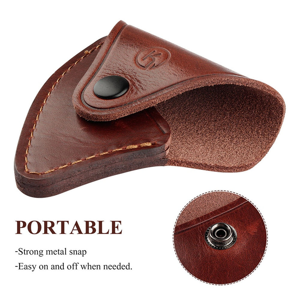 Uniqkart Hunting Ax Cover Leather Tactical Camping Ax Sheath Outdoor Protection Case Bag EDC Tools Ax Blade Holster