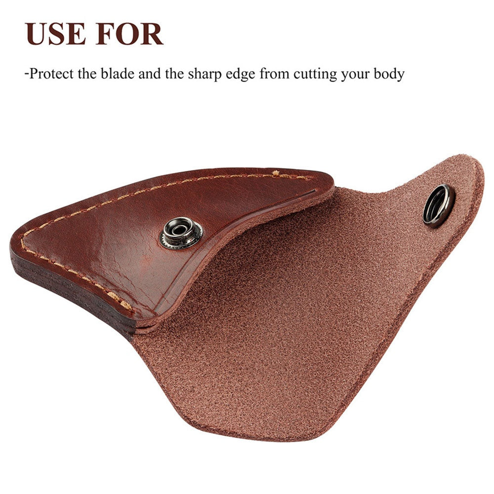Uniqkart Hunting Ax Cover Leather Tactical Camping Ax Sheath Outdoor Protection Case Bag EDC Tools Ax Blade Holster