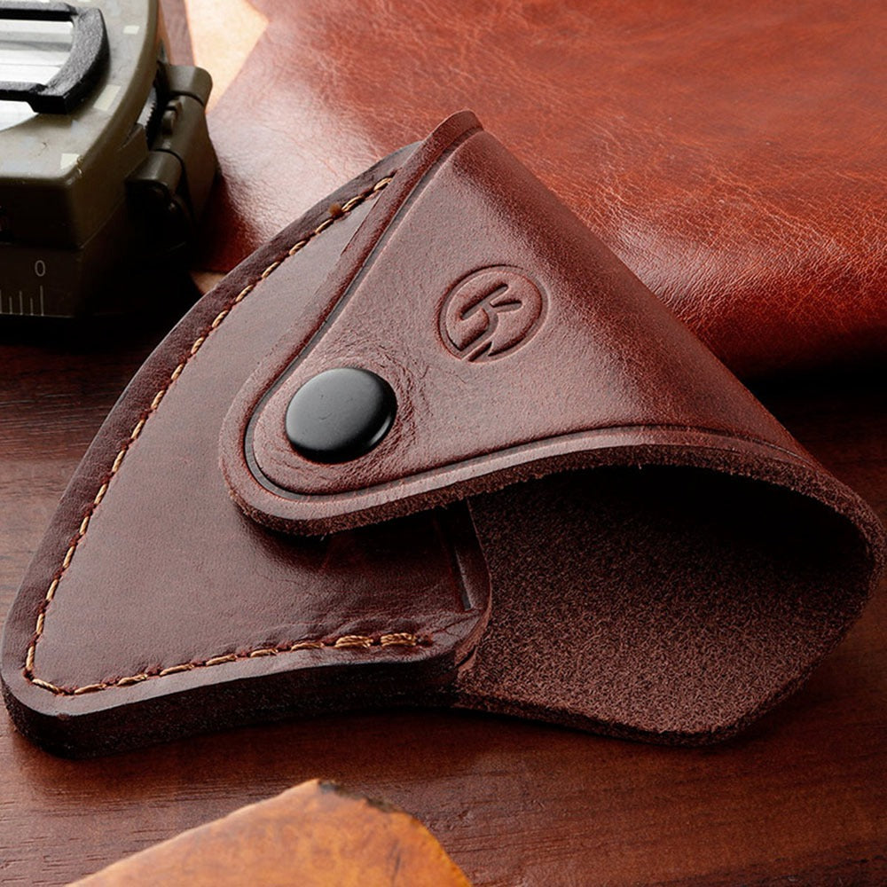 Uniqkart Hunting Ax Cover Leather Tactical Camping Ax Sheath Outdoor Protection Case Bag EDC Tools Ax Blade Holster