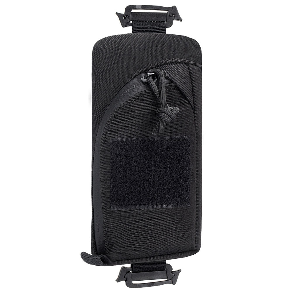 Uniqkart H244 Shoulder Strap Tactical Pouch Military Tool Bag Outdoor Accessory Bag Phone Pack for Hunting Camping Hiking - Black
