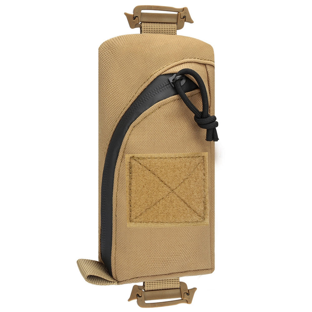 Uniqkart H244 Shoulder Strap Tactical Pouch Military Tool Bag Outdoor Accessory Bag Phone Pack for Hunting Camping Hiking - Khaki