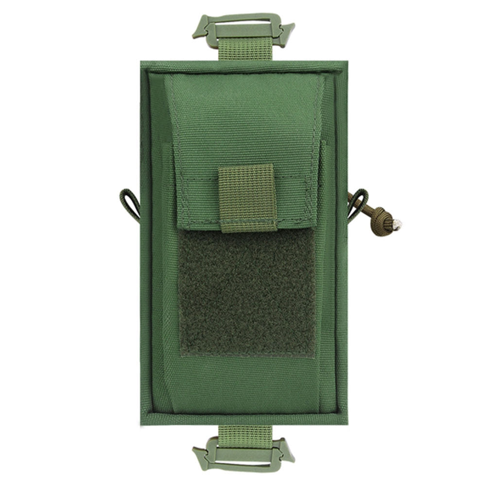 Uniqkart H249 Tactical Molle Pouch Shoulder Strap Pack Military EDC Tool Bag Hunting Accessory Bag Phone Pouch for Outdoor Sports - Green