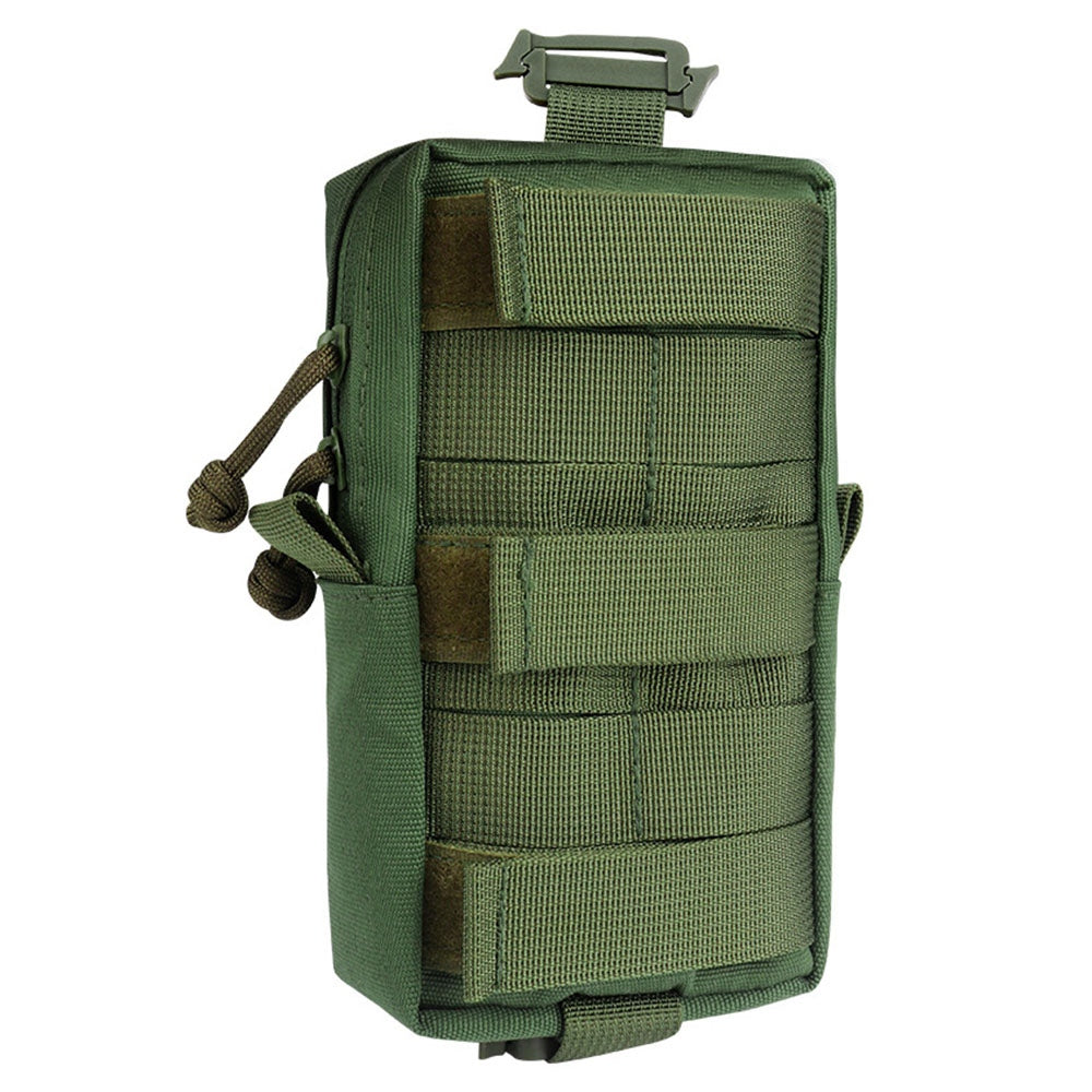 Uniqkart H249 Tactical Molle Pouch Shoulder Strap Pack Military EDC Tool Bag Hunting Accessory Bag Phone Pouch for Outdoor Sports - Green