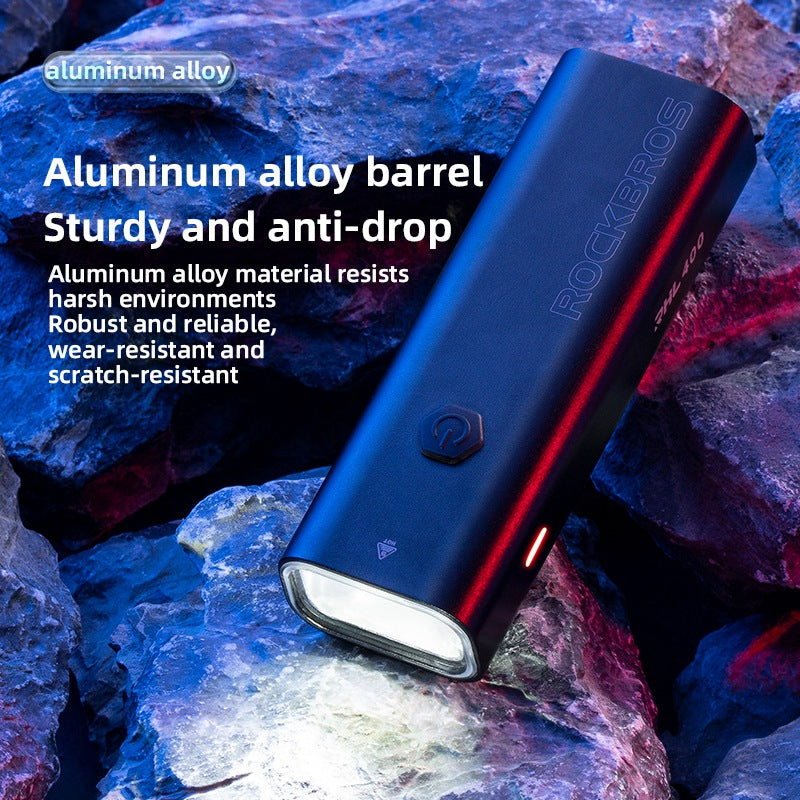 Rockbros RHL400 Super Bright USB Rechargeable Bike LED Light Waterproof Front Headlight for Road Cycling Safety