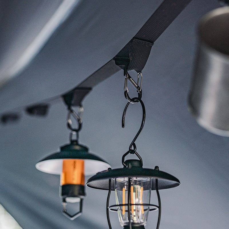 Blackdog BD-ZPPJ003 4Pcs S-Biner Aluminum Alloy Carabiner Slide Lock Multifunction Hanging Hook