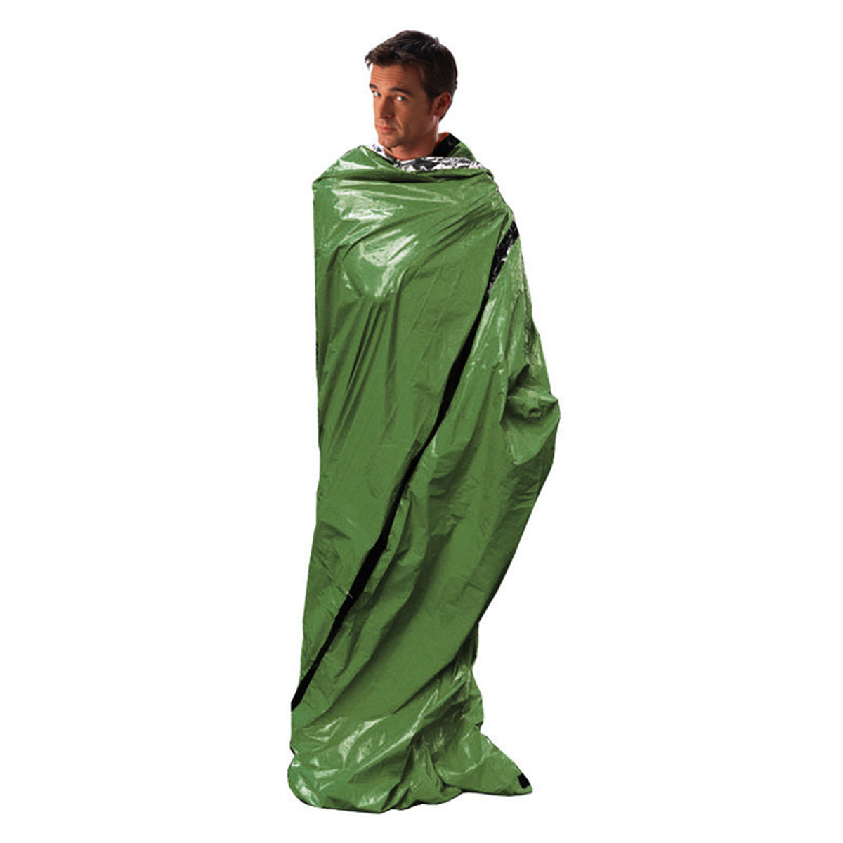 Uniqkart First Aid Emergency Sleeping Bag Keep Warm Portable Survival Gear for Outdoor Camping Hiking