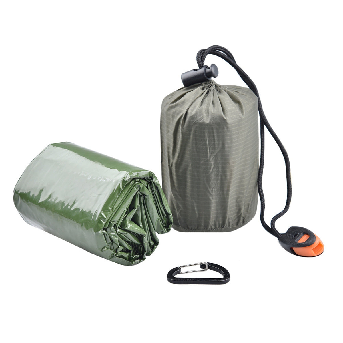 Uniqkart First Aid Emergency Sleeping Bag Keep Warm Portable Survival Gear for Outdoor Camping Hiking
