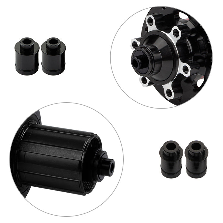 GUB 1451 Carbon Fiber 32-Hole Axle Hub Set Aluminum Alloy Disc Brake Thru-Axle Front & Rear Hub for MTB