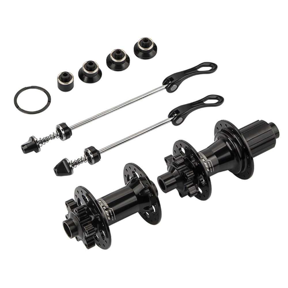 GUB 1281 MTB Aluminum Alloy 32-Hole Axle Hub Set Ultra-light Disc Brake Thru-Axle Front & Rear Hub for Outdoor Cycling Gear