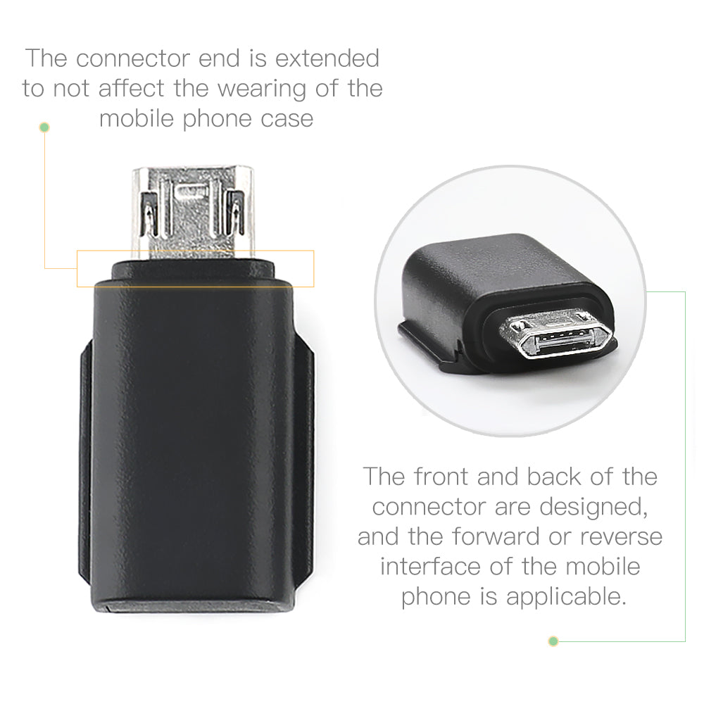 3-in-1 RCSTQ Smartphone Adapter Lightning 8Pin + Type-C + Micro USB Connectors for DJI Osmo Pocket