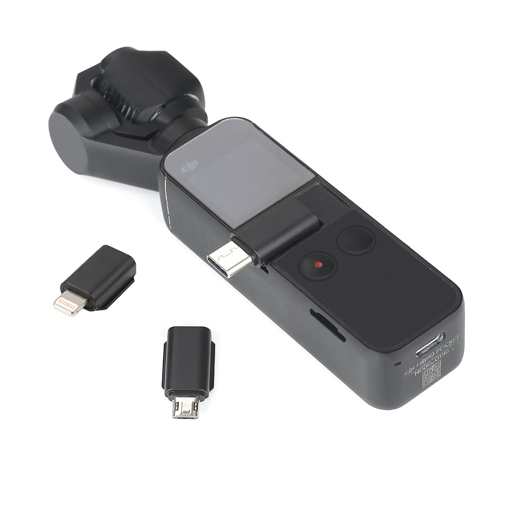3-in-1 RCSTQ Smartphone Adapter Lightning 8Pin + Type-C + Micro USB Connectors for DJI Osmo Pocket