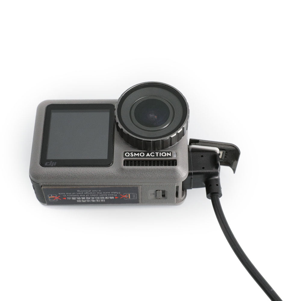 RCSTQ Waterproof Charging Cable Type-C Interface Fast Charger for DJI OSMO Action Sports Camera