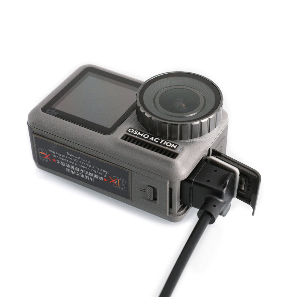 RCSTQ Waterproof Charging Cable Type-C Interface Fast Charger for DJI OSMO Action Sports Camera