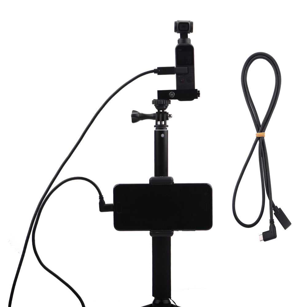 Handheld Expansion Selfie Stick Type-C USB Cable for DJI OSMO Pocket