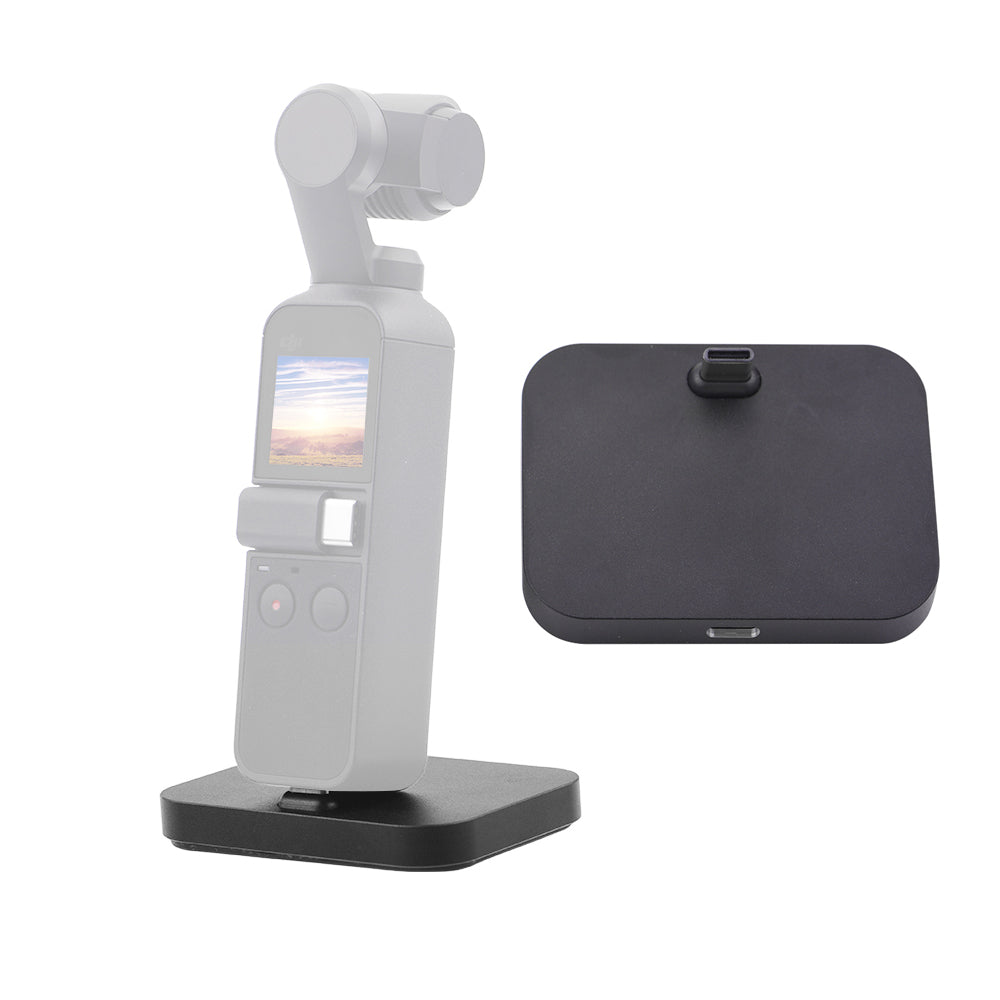 Charging Base Tabletop Charger Holder for DJI OSMO Pocket - Black