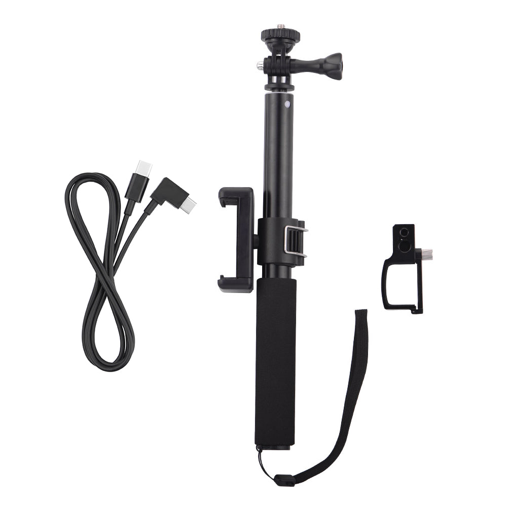 Uniqkart for DJI OSMO Pocket Extension Pole Selfie Stick with Phone Fixed Clip Module Type-C Cable