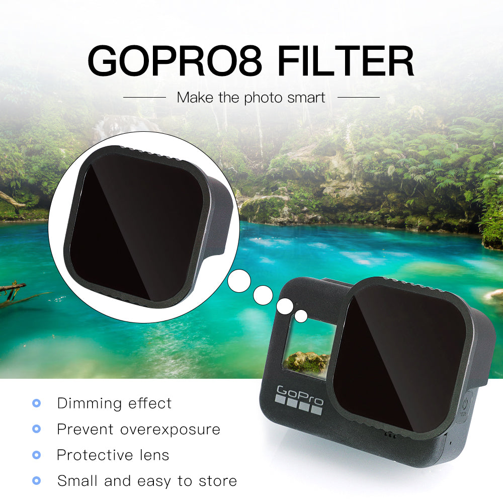 Uniqkart CPL ND8 ND16 ND32 Lens Filter Kit for GoPro Hero 8