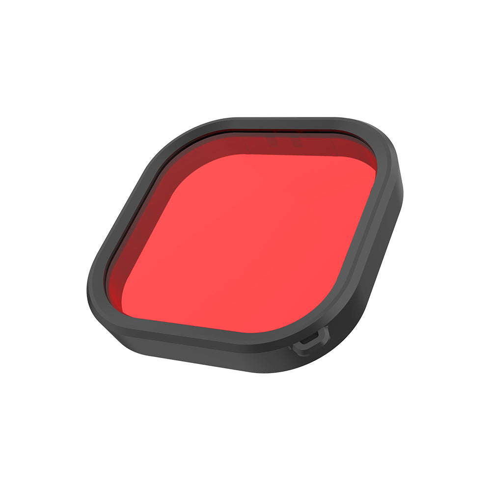 Uniqkart 3 in 1 Waterproof Case Filters for GoPro Hero 9 / 10 / 11 Red / Pink / Purple Lens Filter Set