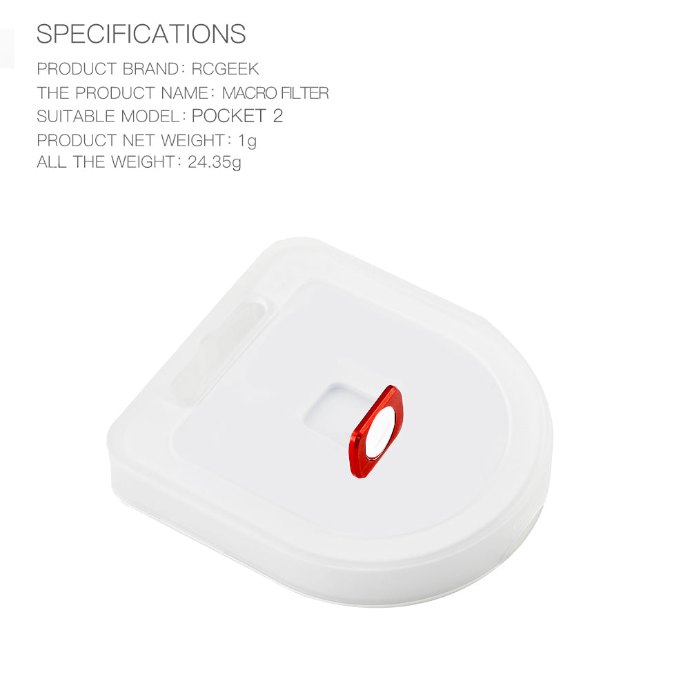 RCSTQ RCGEEK Magnetic Camera Macro Filter Lens for DJI OSMO Pocket 2/1