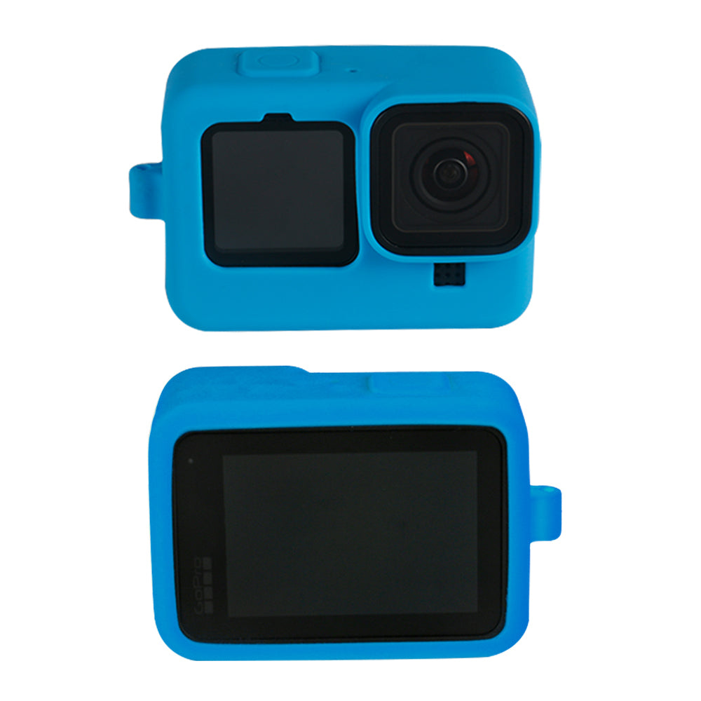 Soft Frame Silicone Case for GoPro Hero 9 Black - Blue