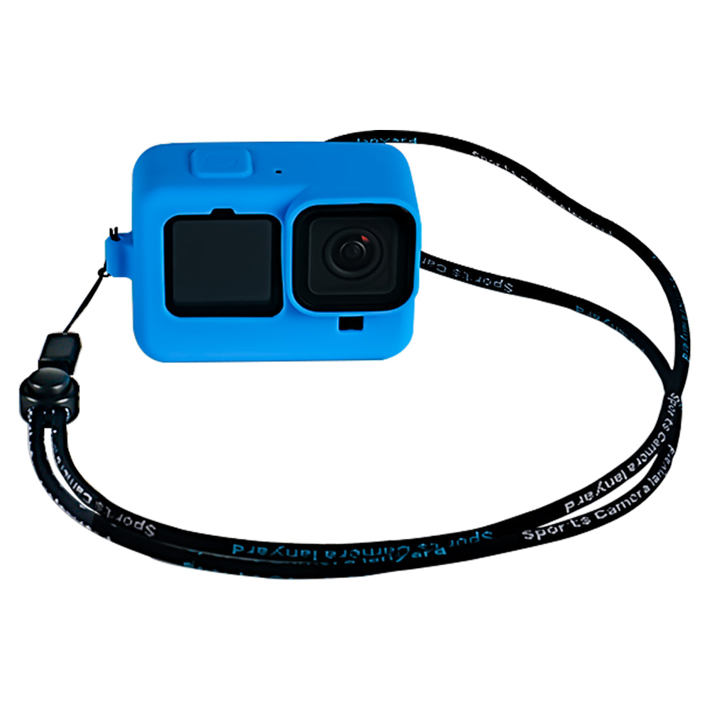Soft Frame Silicone Case for GoPro Hero 9 Black - Blue
