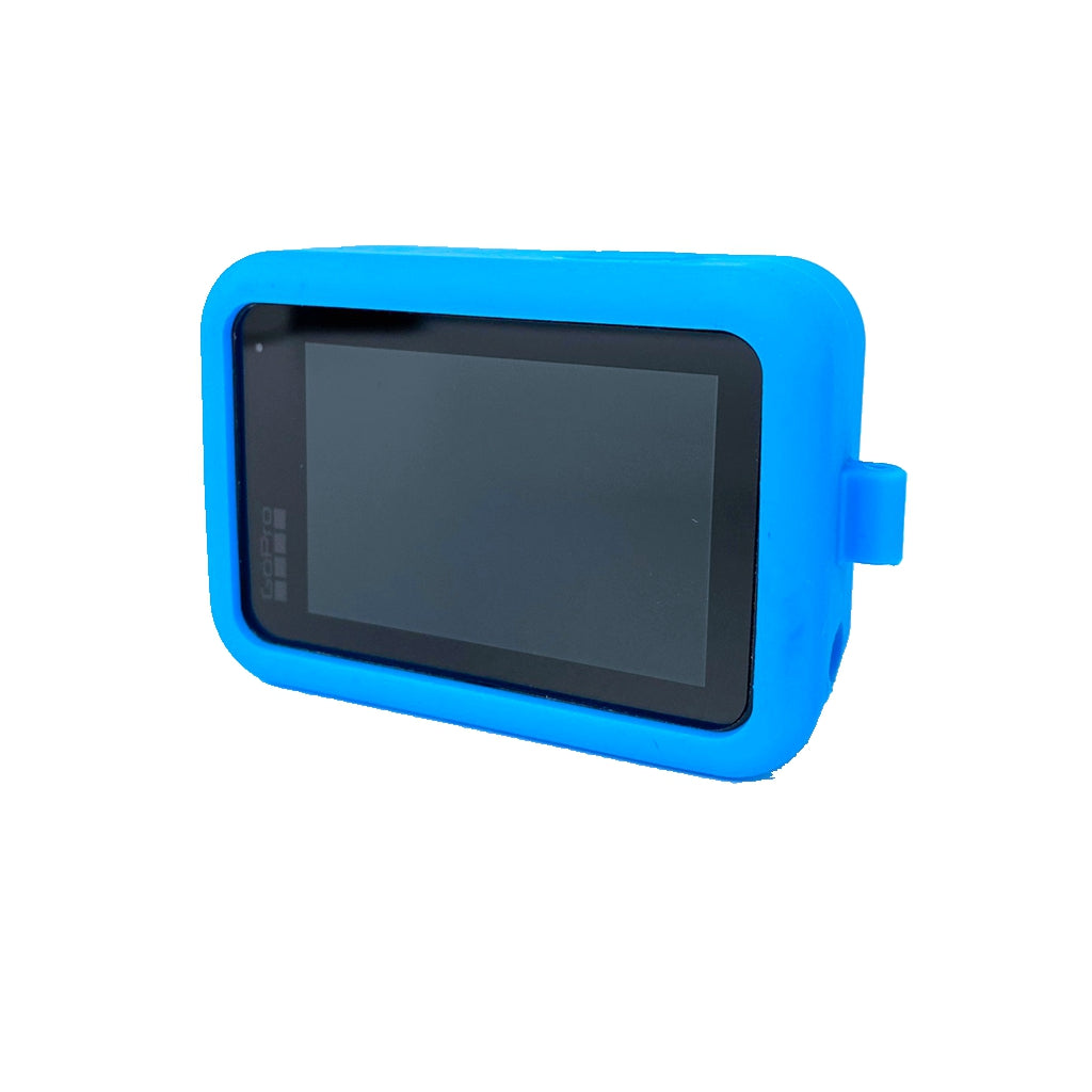 Silicone Protective Housing Frame Case and Lens Cap for GoPro Hero 9 - Blue